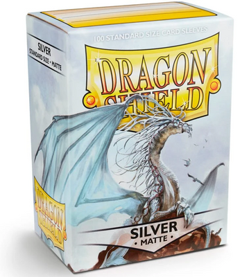 Протектори для карт Dragon Shield: Matte Silver (66 х 91 мм, 100 шт, Magic the Gathering)