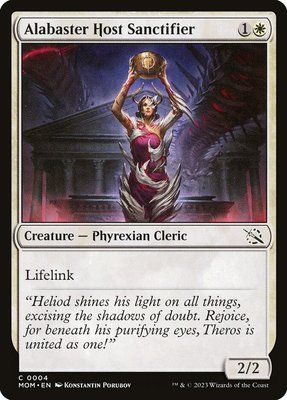 Alabaster Host Sanctifier, Normal