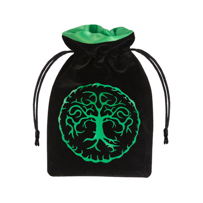 Мішечок для кубиків Forest Black & green Velour Dice Bag