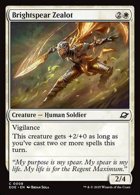 Brightspear Zealot, Normal