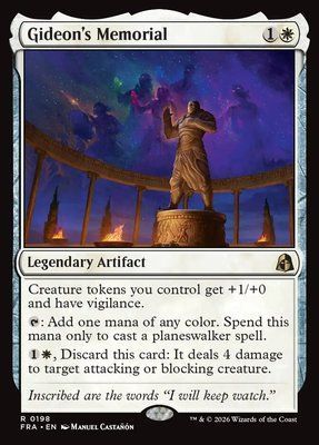 Gideon's Memorial, Normal
