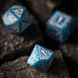 Набір кубиків Elvish Glacier & white Dice Set