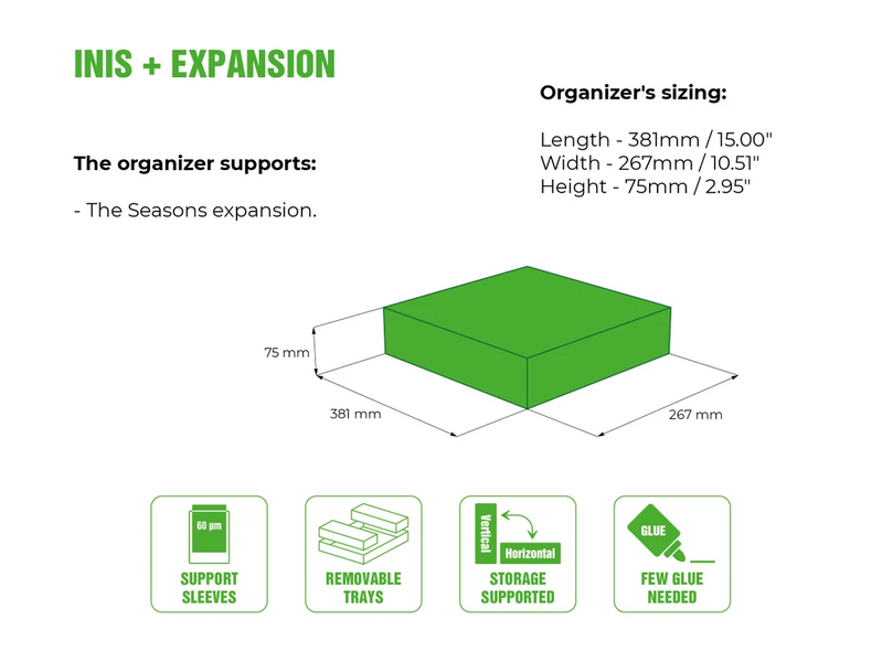 Органайзер для Ініш + доповнення / Inis + Seasons Organizer