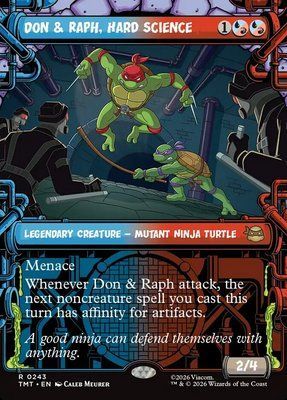 Don & Raph, Hard Science, Borderless, Showcase, Regular Foil