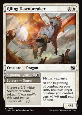 Riling Dawnbreaker // Signaling Roar, Normal