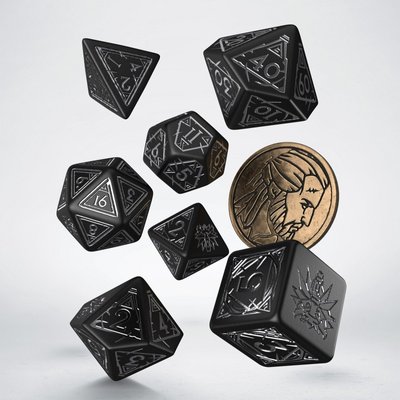 Набір кубиків Witcher Dice Set. Geralt - The Silver Sword