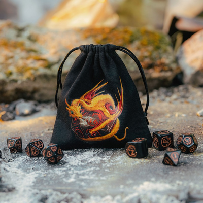 Мішечок для кубиків Dragon Black & adorable Dice Bag
