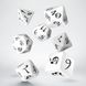 Набір кубиків Classic RPG White & black Dice Set