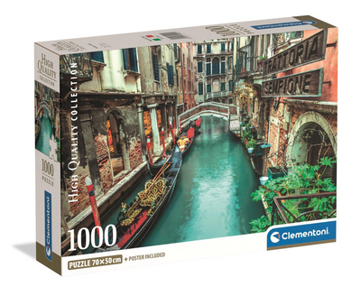 Пазли Venice Canal, 1000, Clementoni
