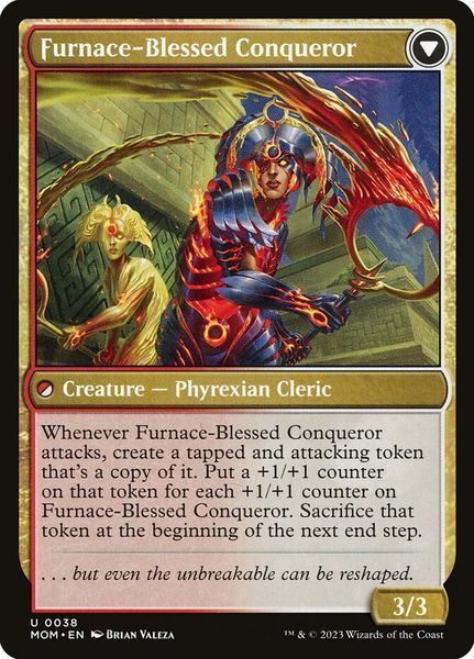 Sun-Blessed Guardian // Furnace-Blessed Conqueror, Normal