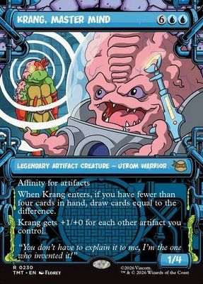 Krang, Master Mind, Borderless, Showcase, Regular Foil