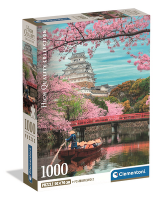 Пазли Himeji Castle in Spring, 1000, Clementoni