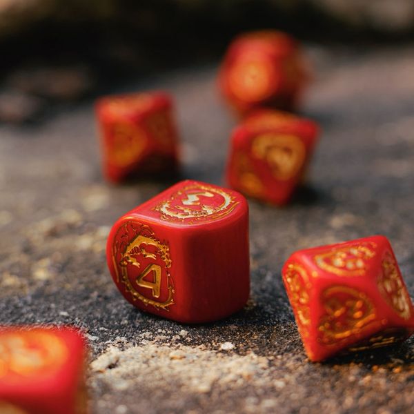 Набір кубиків Dragons Modern Dice Set: Ruby