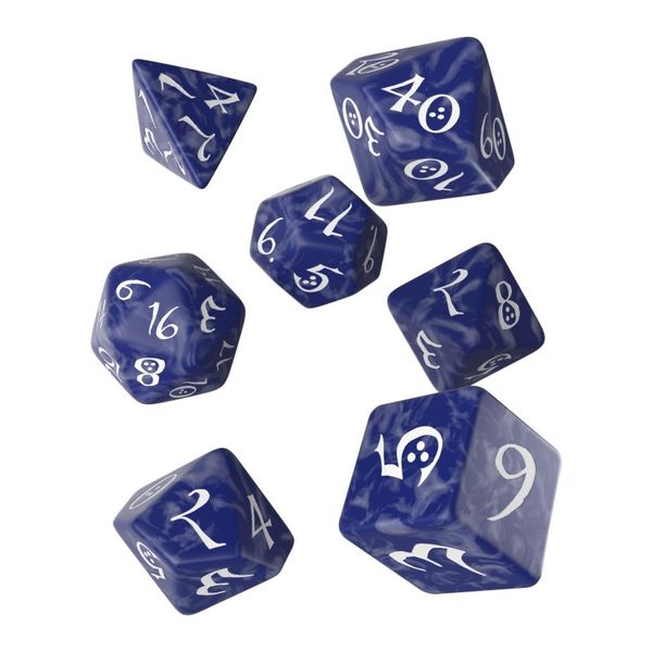 Набір кубиків Classic RPG Cobalt & white Dice Set