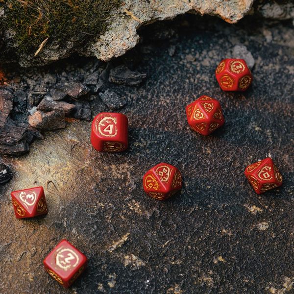 Набір кубиків Dragons Modern Dice Set: Ruby