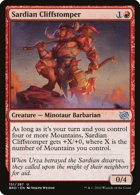 Sardian Cliffstomper, Normal