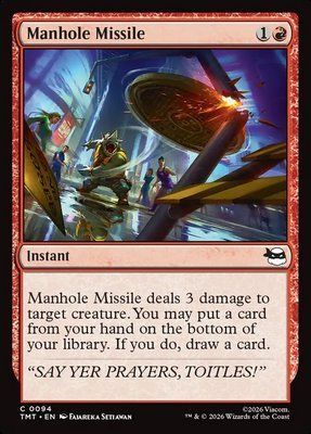 Manhole Missile, Normal