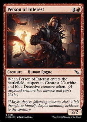 Person of Interest, Normal, Regular Foil
