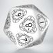 Кубик D20 Level Counter White & black Die