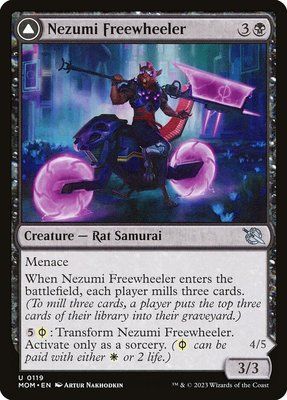 Nezumi Freewheeler // Hideous Fleshwheeler, Normal