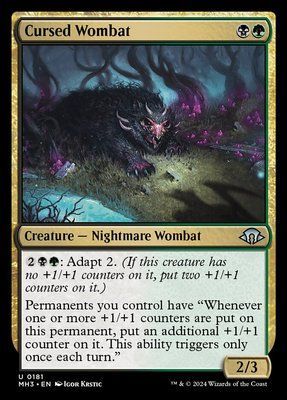 Cursed Wombat, Normal