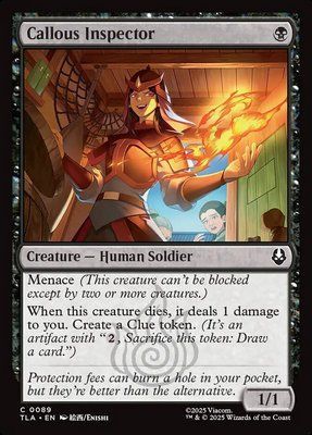 Callous Inspector, Normal, Regular Foil