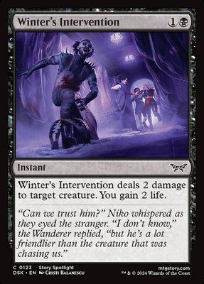 Winter's Intervention, Normal, Regular Foil