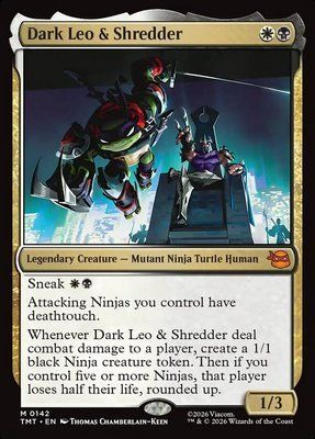 Dark Leo & Shredder, Normal, Regular Foil