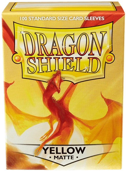 Протектори для карт Dragon Shield: Matte Yellow (66 х 91 мм, 100 шт, Magic the Gathering)