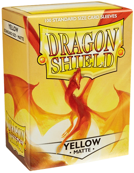 Протектори для карт Dragon Shield: Matte Yellow (66 х 91 мм, 100 шт, Magic the Gathering)