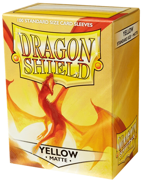 Протектори для карт Dragon Shield: Matte Yellow (66 х 91 мм, 100 шт, Magic the Gathering)