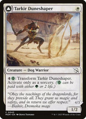 Tarkir Duneshaper // Burnished Dunestomper, Normal