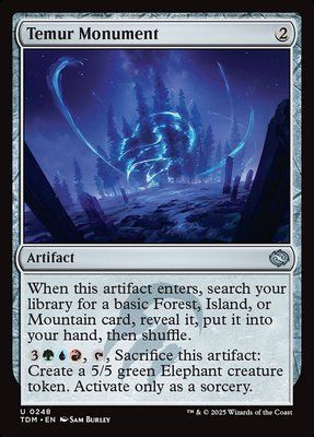 Temur Monument, Normal