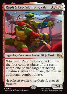 Raph & Leo, Sibling Rivals, Normal, Regular Foil