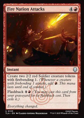 Fire Nation Attacks, Normal, Regular Foil