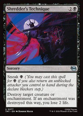 Shredder's Technique, Normal, Regular Foil