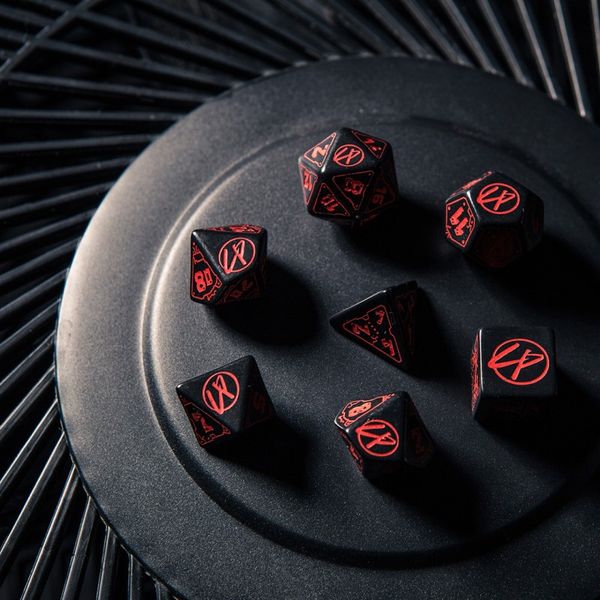 Набір кубиків Cyberpunk Red Dice Set: Blood over Chrome