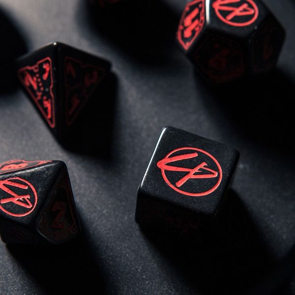 Набір кубиків Cyberpunk Red Dice Set: Blood over Chrome