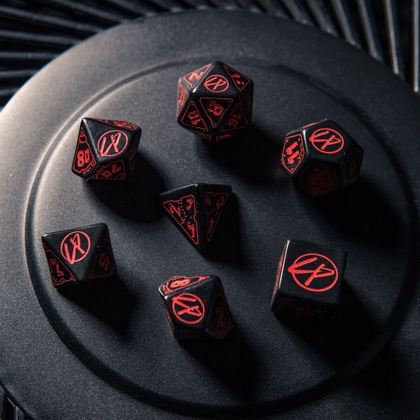 Набір кубиків Cyberpunk Red Dice Set: Blood over Chrome