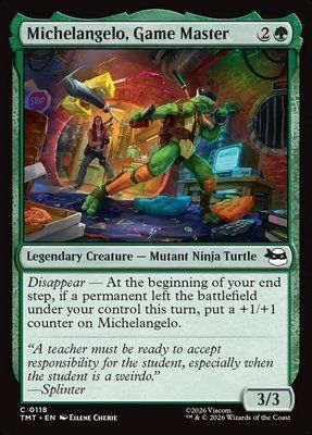 Michelangelo, Game Master, Normal, Regular Foil