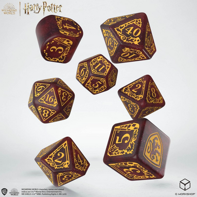 Набір кубиків Harry Potter. Gryffindor Modern Dice Set - Red