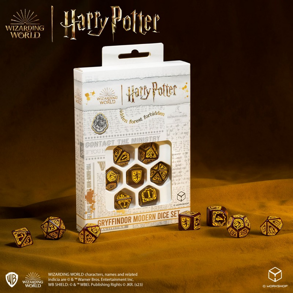 Набір кубиків Harry Potter. Gryffindor Modern Dice Set - Red