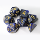 Набір кубиків галактичний синій (Galaxy 7 Dice Set Dark Blue)