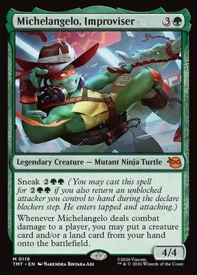 Michelangelo, Improviser, Normal, Regular Foil