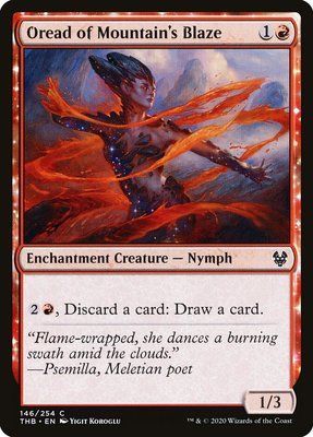 Oread of Mountain's Blaze, Normal
