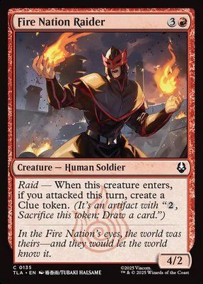 Fire Nation Raider, Normal