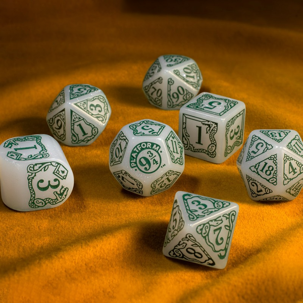 Набір кубиків Harry Potter. Slytherin Modern Dice Set - White