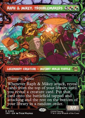 Raph & Mikey, Troublemakers, Borderless, Showcase