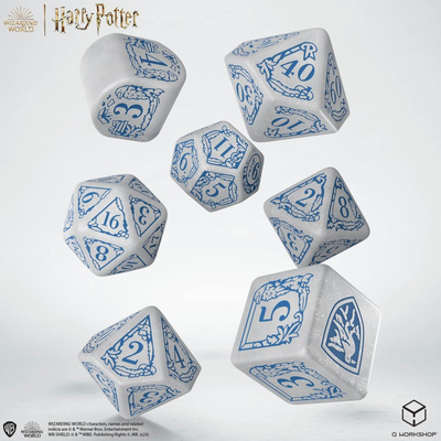 Набір кубиків Harry Potter. Ravenclaw Modern Dice Set - White