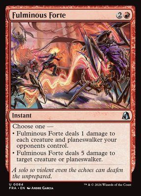 Fulminous Forte, Normal